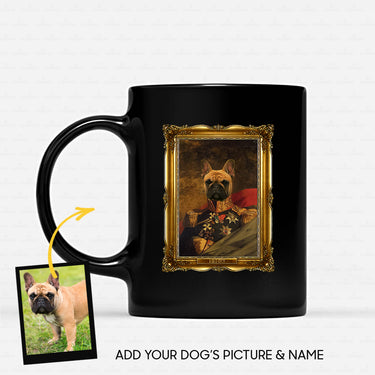Personalized Dog Gift Idea - Royal Dog's Portrait 42 For Dog Lovers - Black Mug